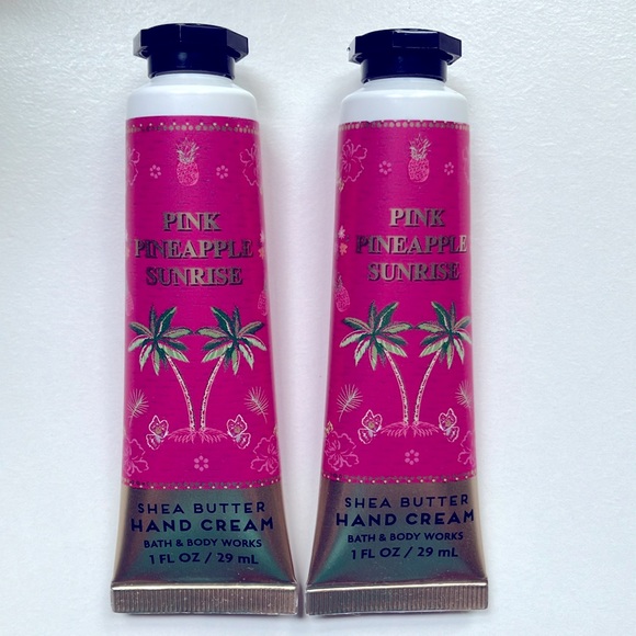 PINK PINEAPPLE SUNRISE HAND CREAM SET of 2 NWT - Picture 2 of 5